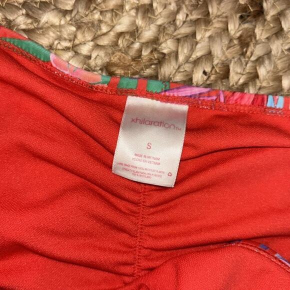 Xhiliration size small red floral print bikini - Picture 4 of 6